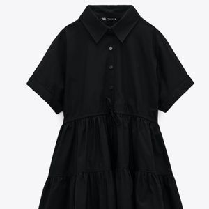 Zara Tiered Oxford Dress